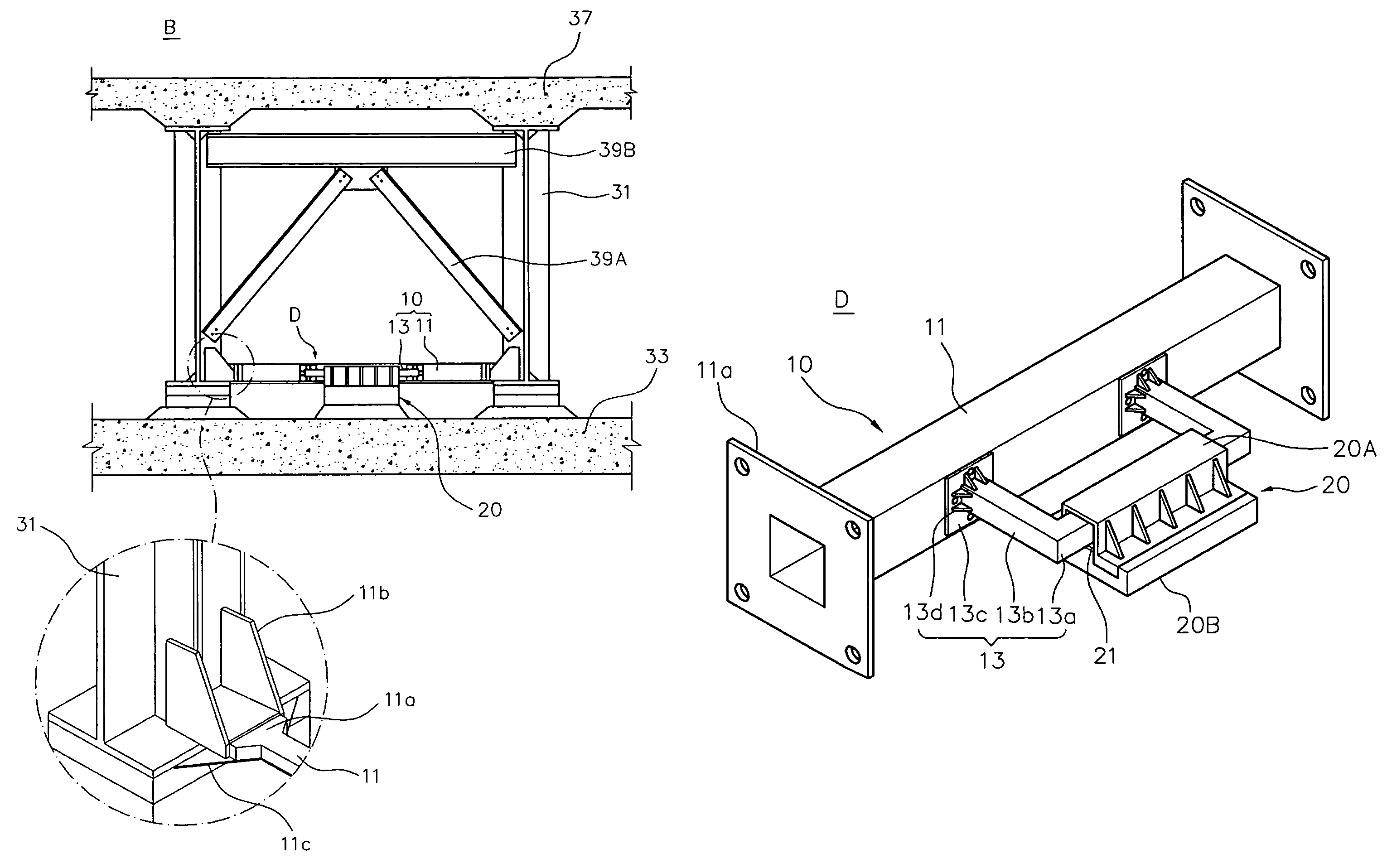 Girder bridge protection device using sacrifice member