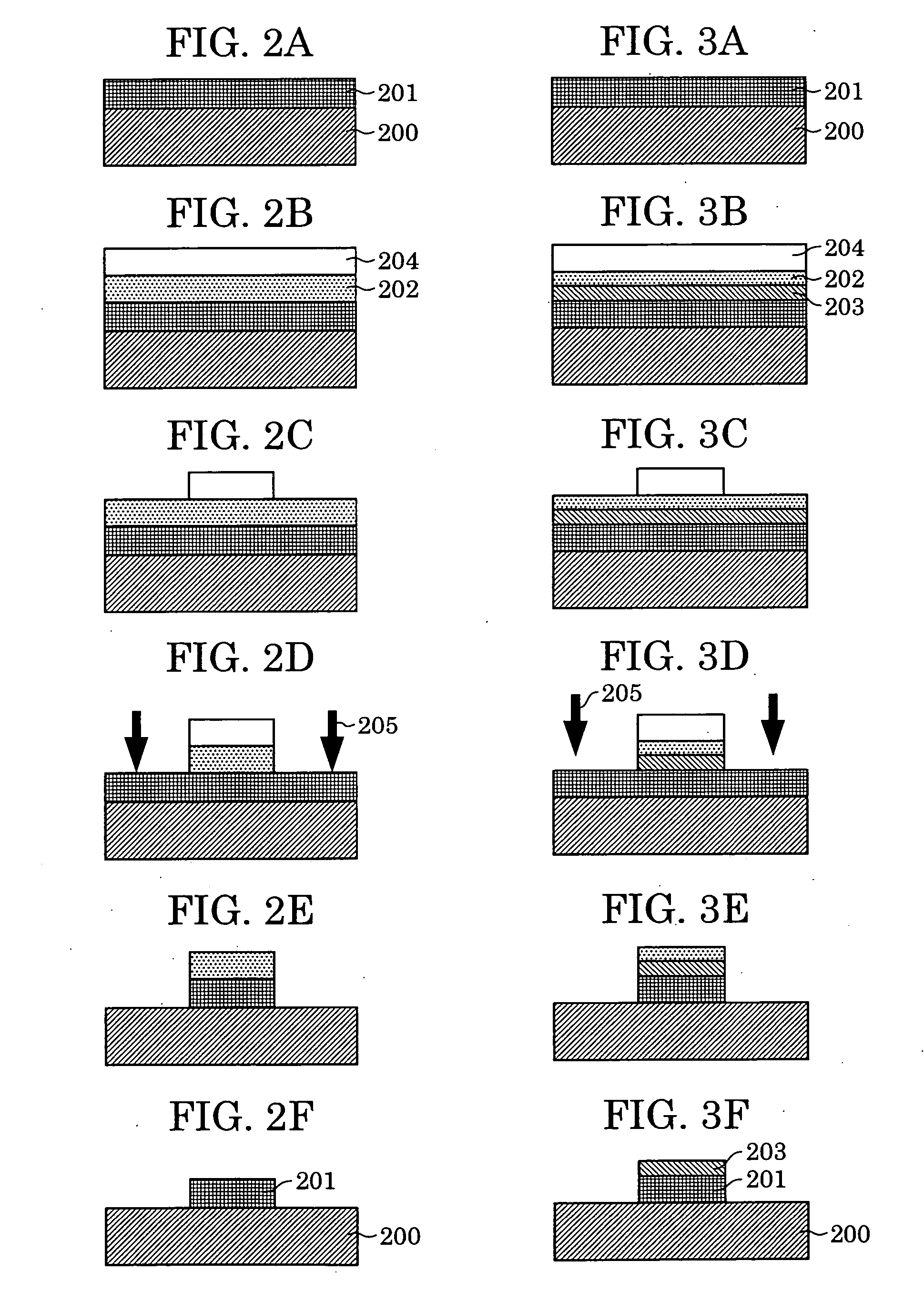 Process for patterning nanocarbon material, semiconductor device, and method for manufacturing semiconductor device