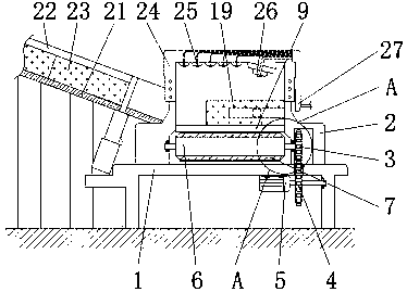 Block quick frozen product conveying line facilitating detection of block quick frozen aquatic products