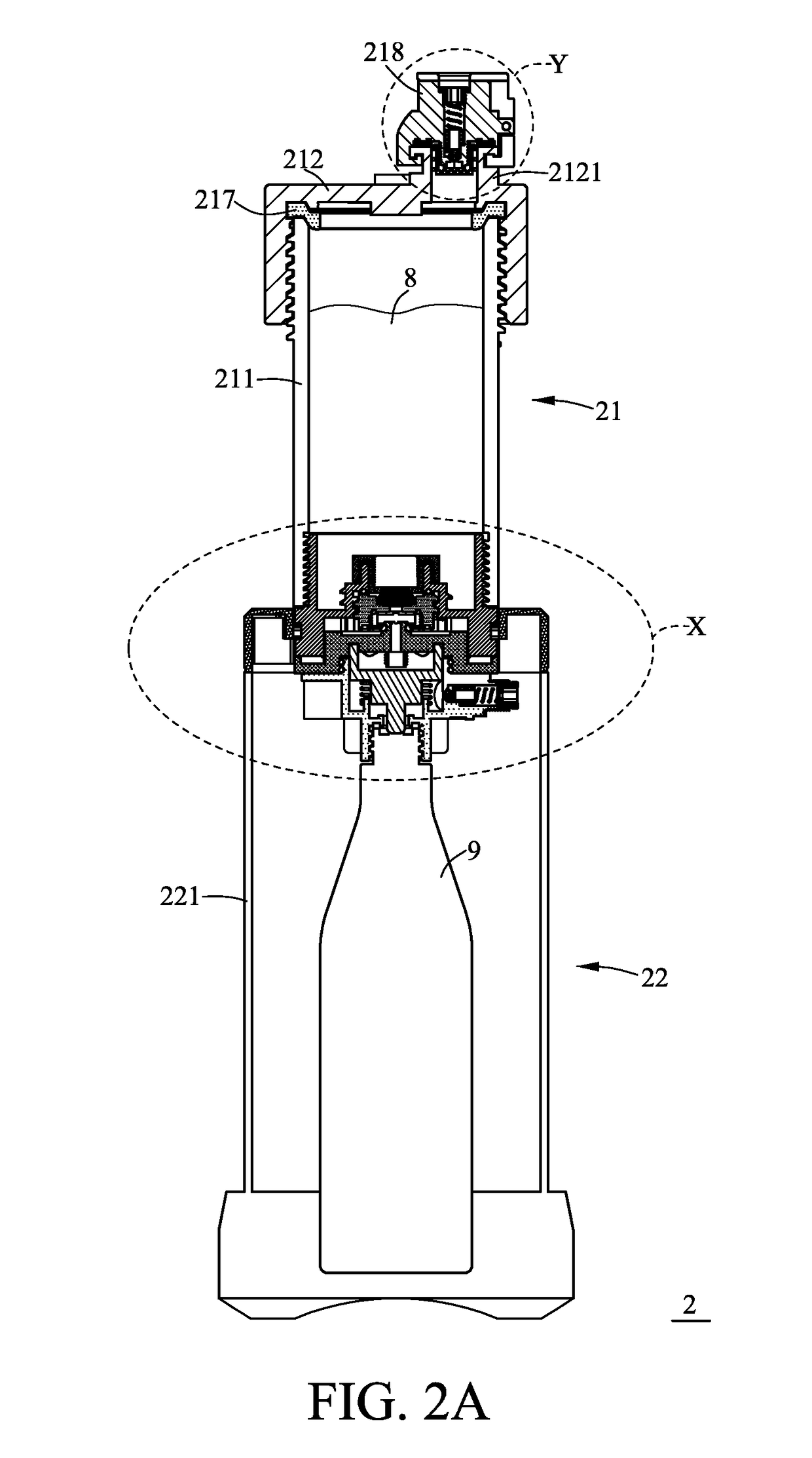 Bubble water machine and portable pressure bottle