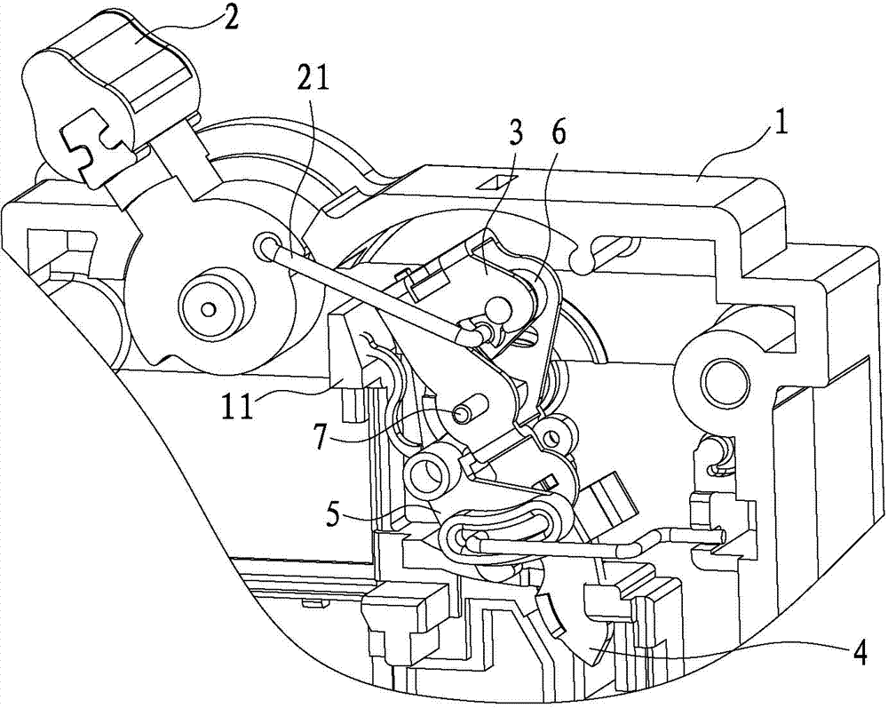 Switch circuit breaker structure