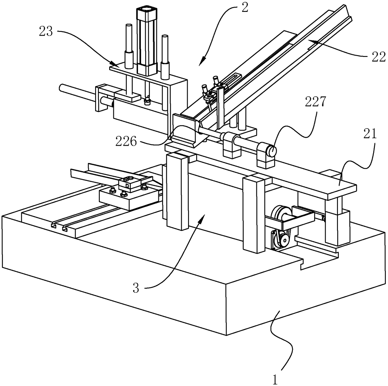 Pipe machining lathe with automatic feeding function