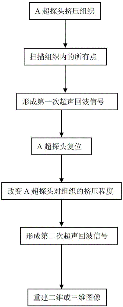 A-mode ultrasonic elastic imaging system based on mechanical scanning and method thereof