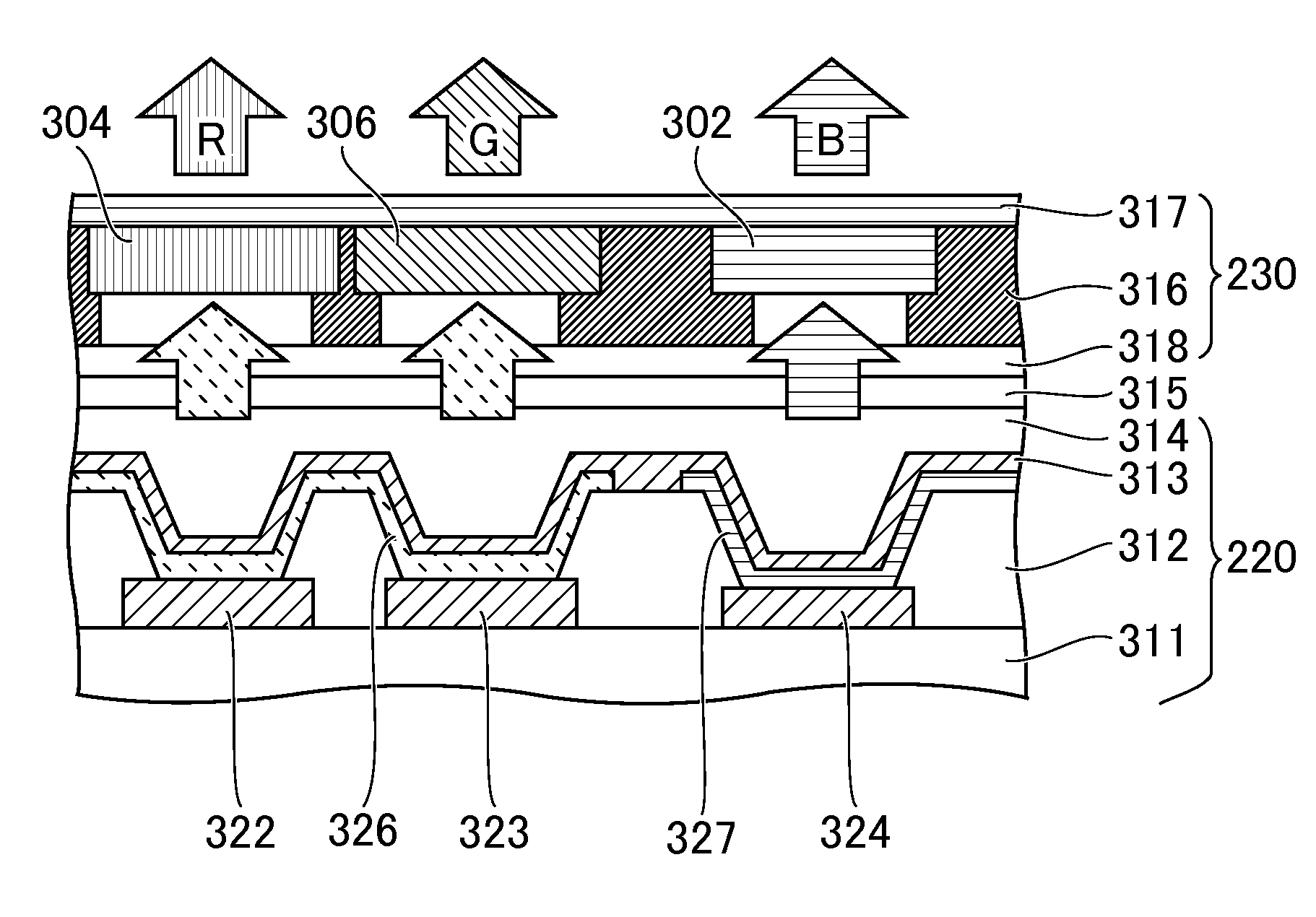 Organic el display device