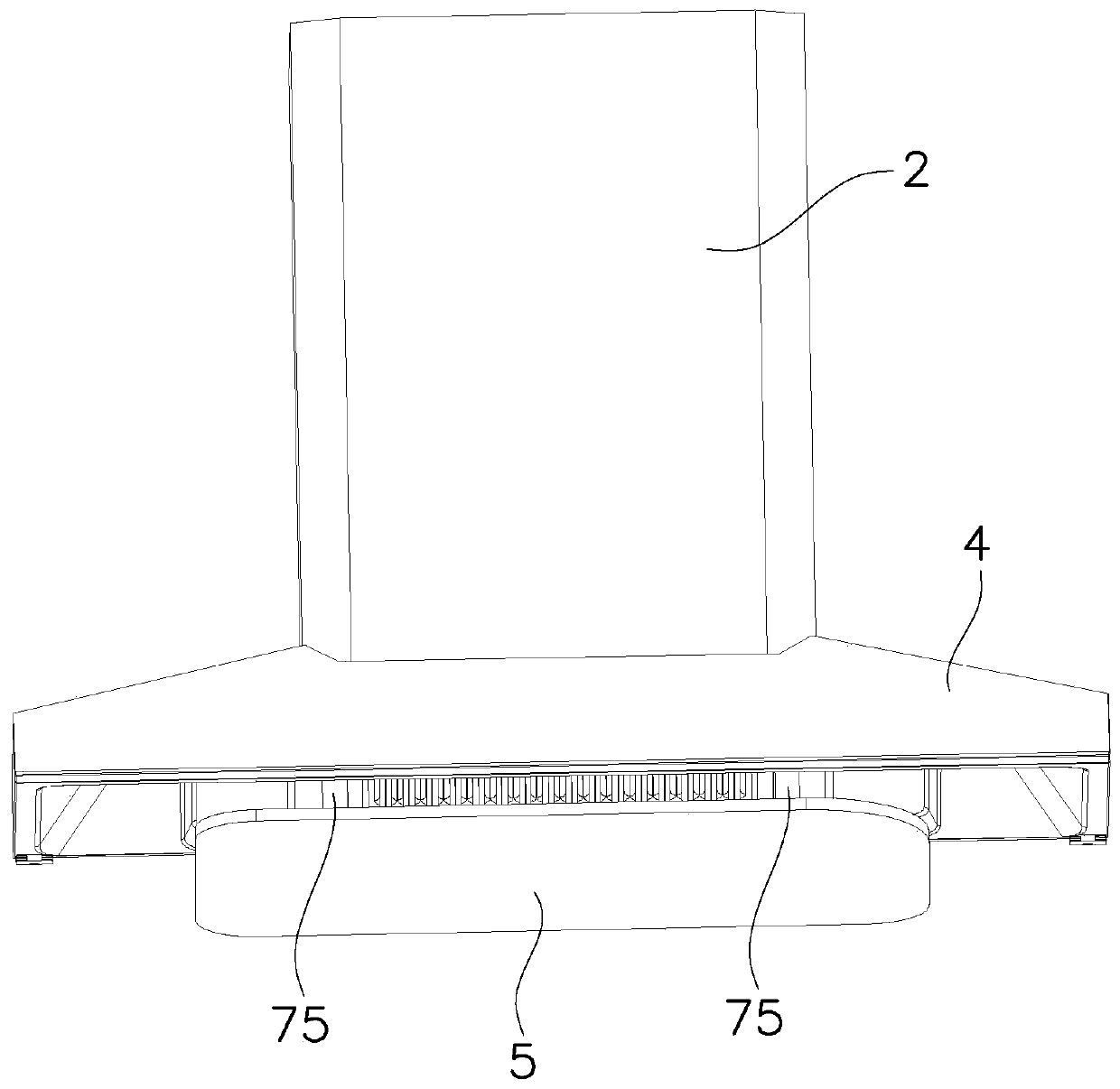 Range hood with movable smoke guide plate and control method thereof