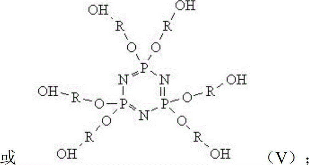 HPCP resin with polyhydroxy structure and preparation method thereof