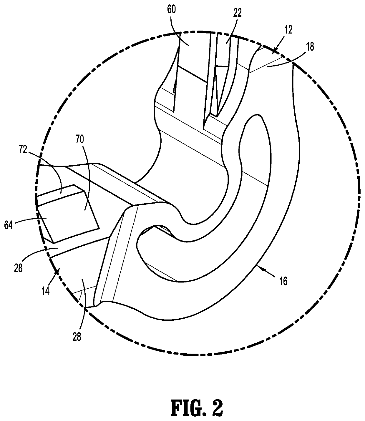 Ligation clip with improved hinge