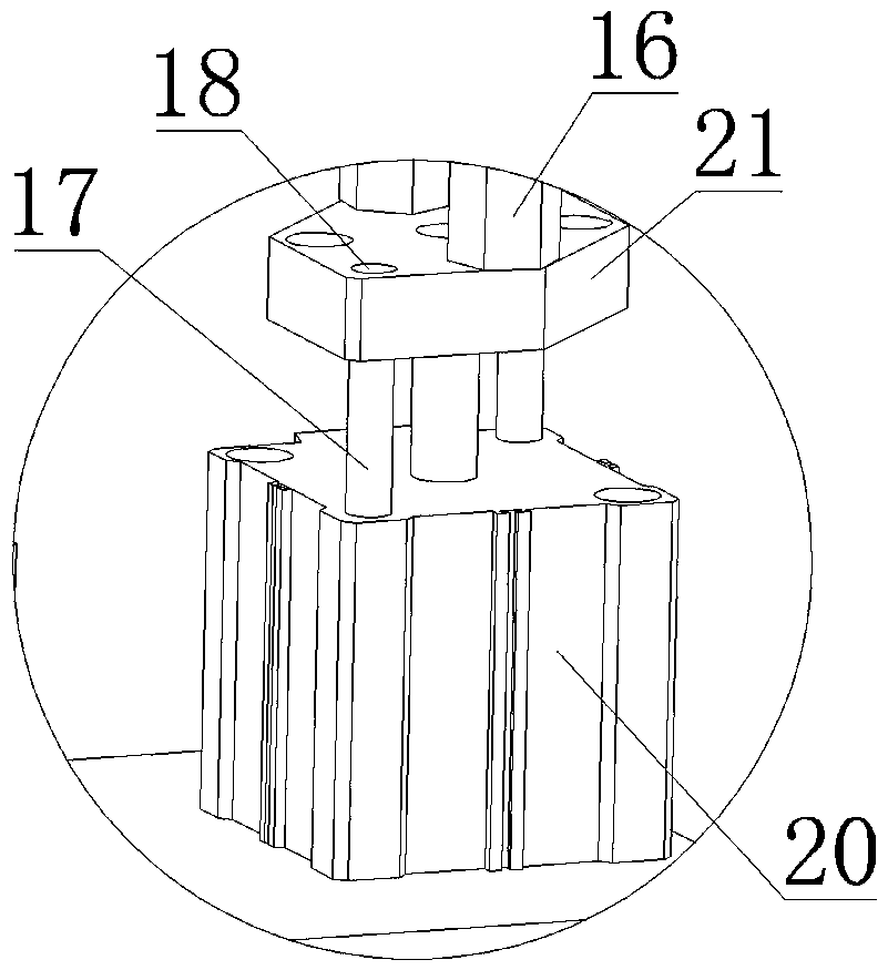 High-speed flat plate heat sealing mechanism of hot pack machine