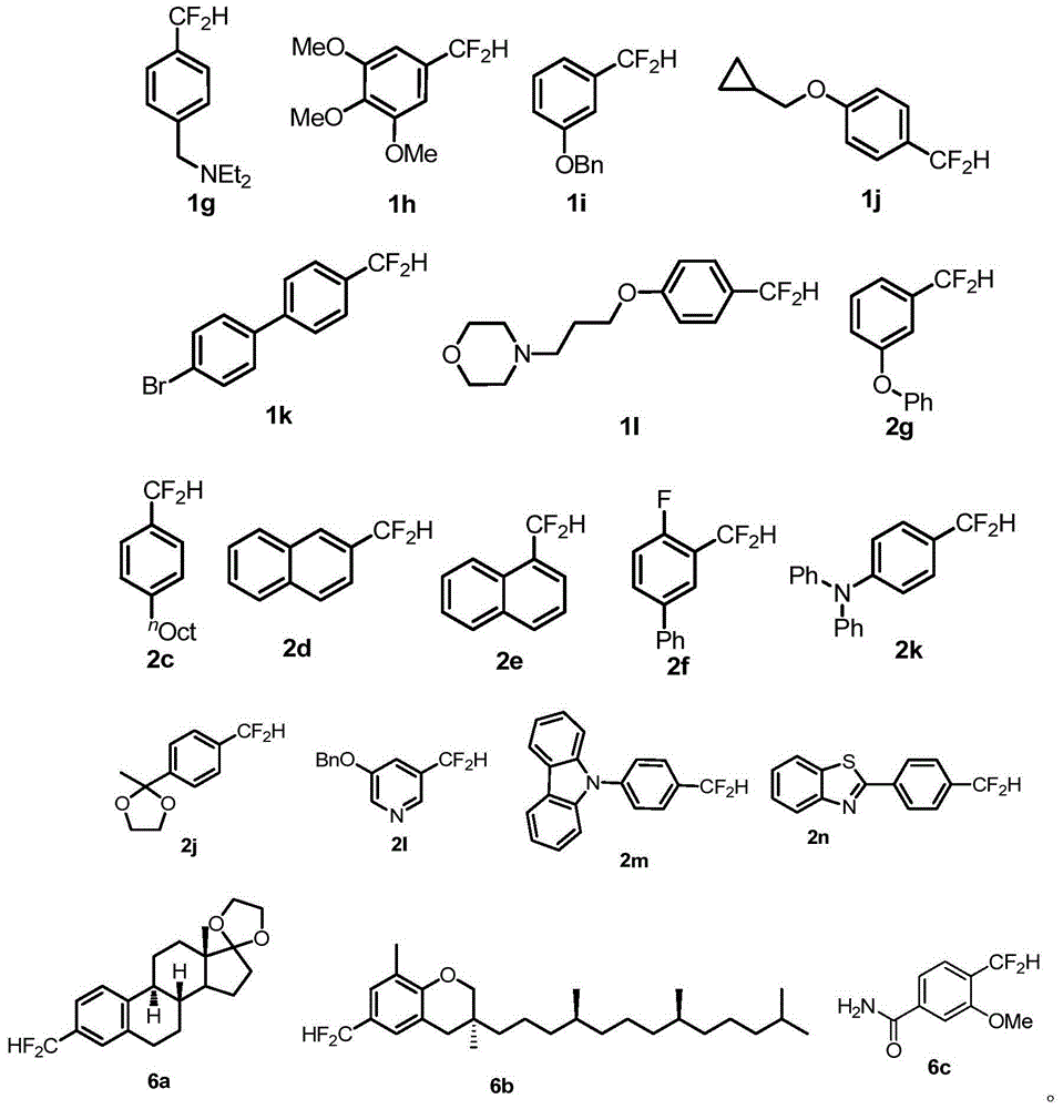 Compound containing difluromethylation and preparation method therefor