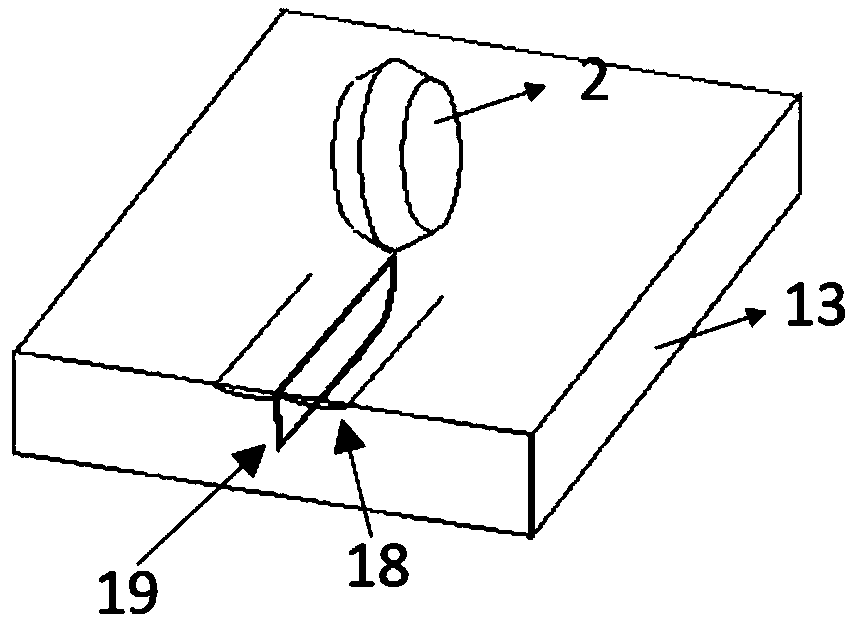 Base plate cutting cutter wheel device and base plate cutting method