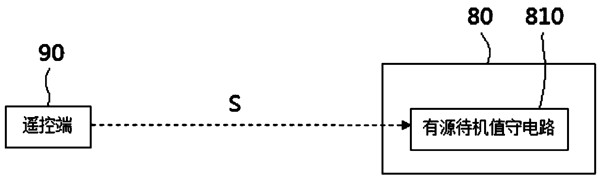 Wireless switching device, equipment, equipment system and power supply on-off operation control method