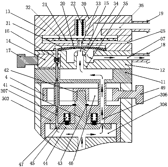 Flow-adjustable continuous and pulsed dual-mode oxygen supply module