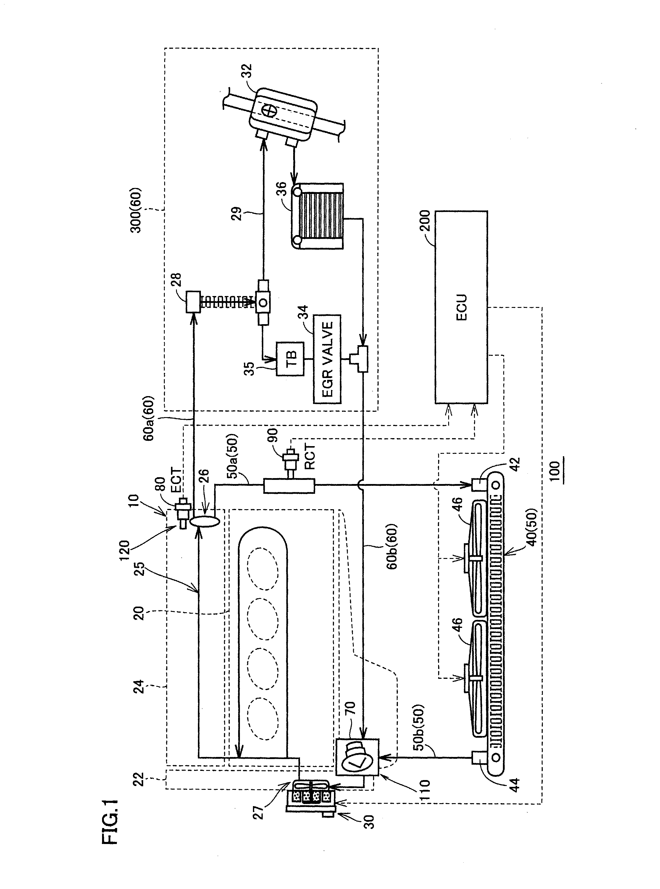 Cooling Device for Internal Combustion Engine and Failure Diagnosis Method for Cooling Device for Internal Combustion Engine