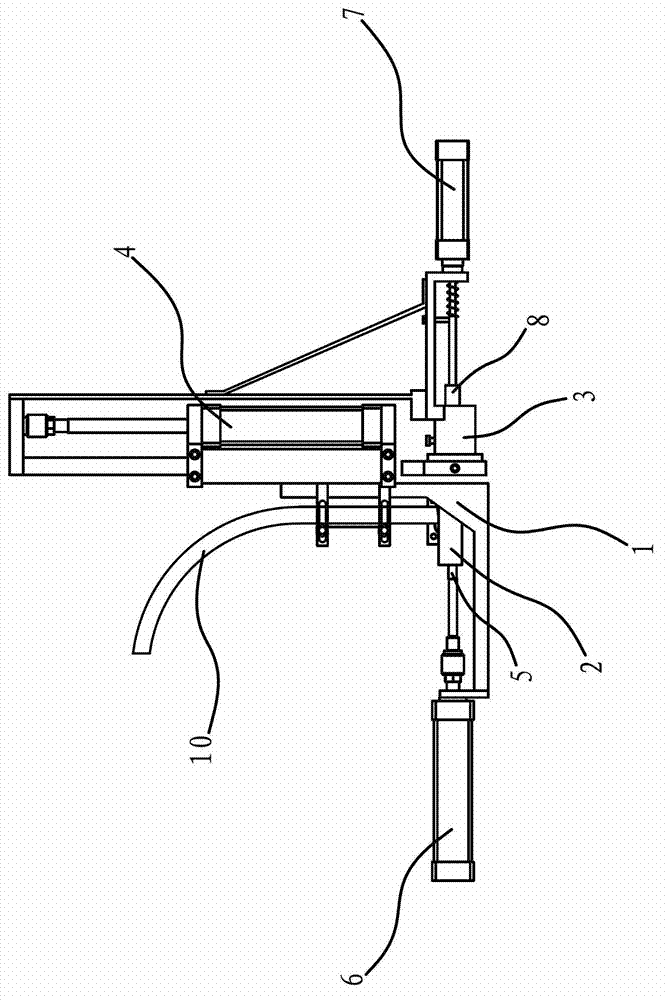 Feeding device of irregular workpiece automatic processing machine tool