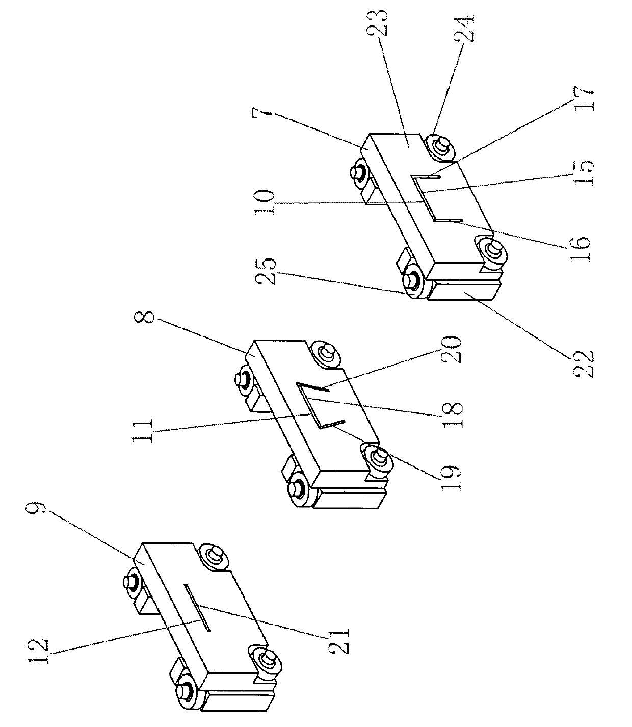 Bar-type material forming and manufacturing device for honeycombed folding curtain fabric