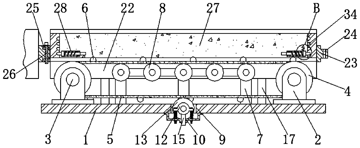 Safety protection device of mining belt conveyor capable of preventing ore from falling