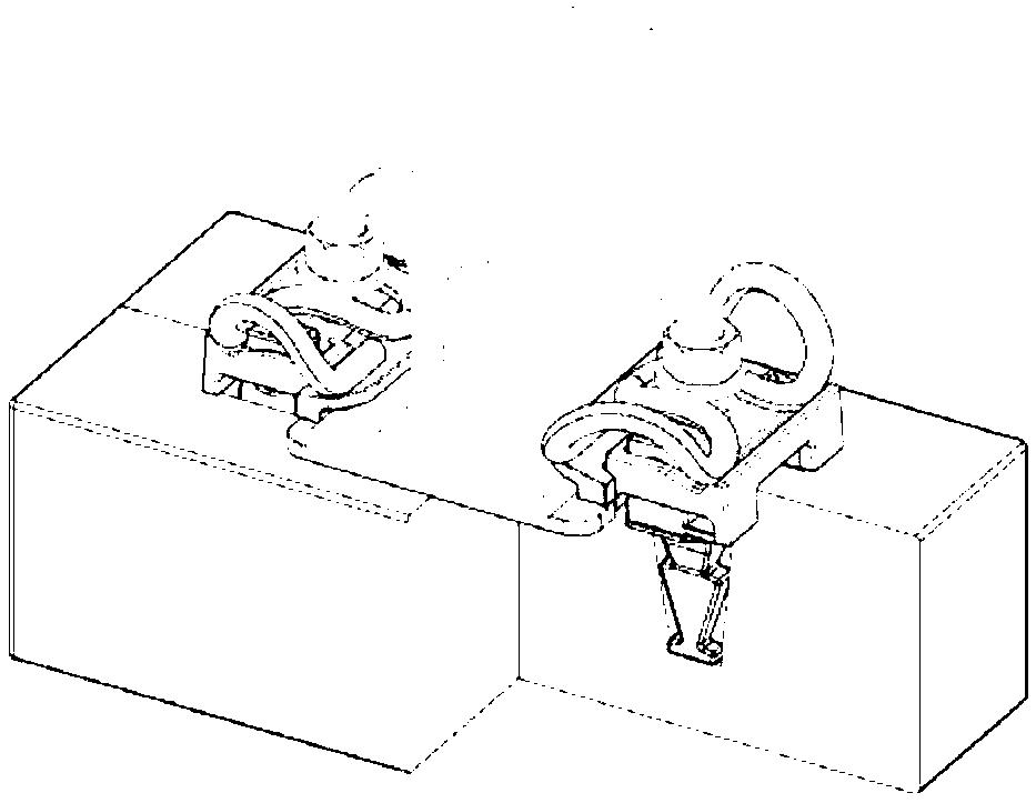 Fastener assembly provided with bolts and suitable for heavy-load railway with axle load being 35-40 tons