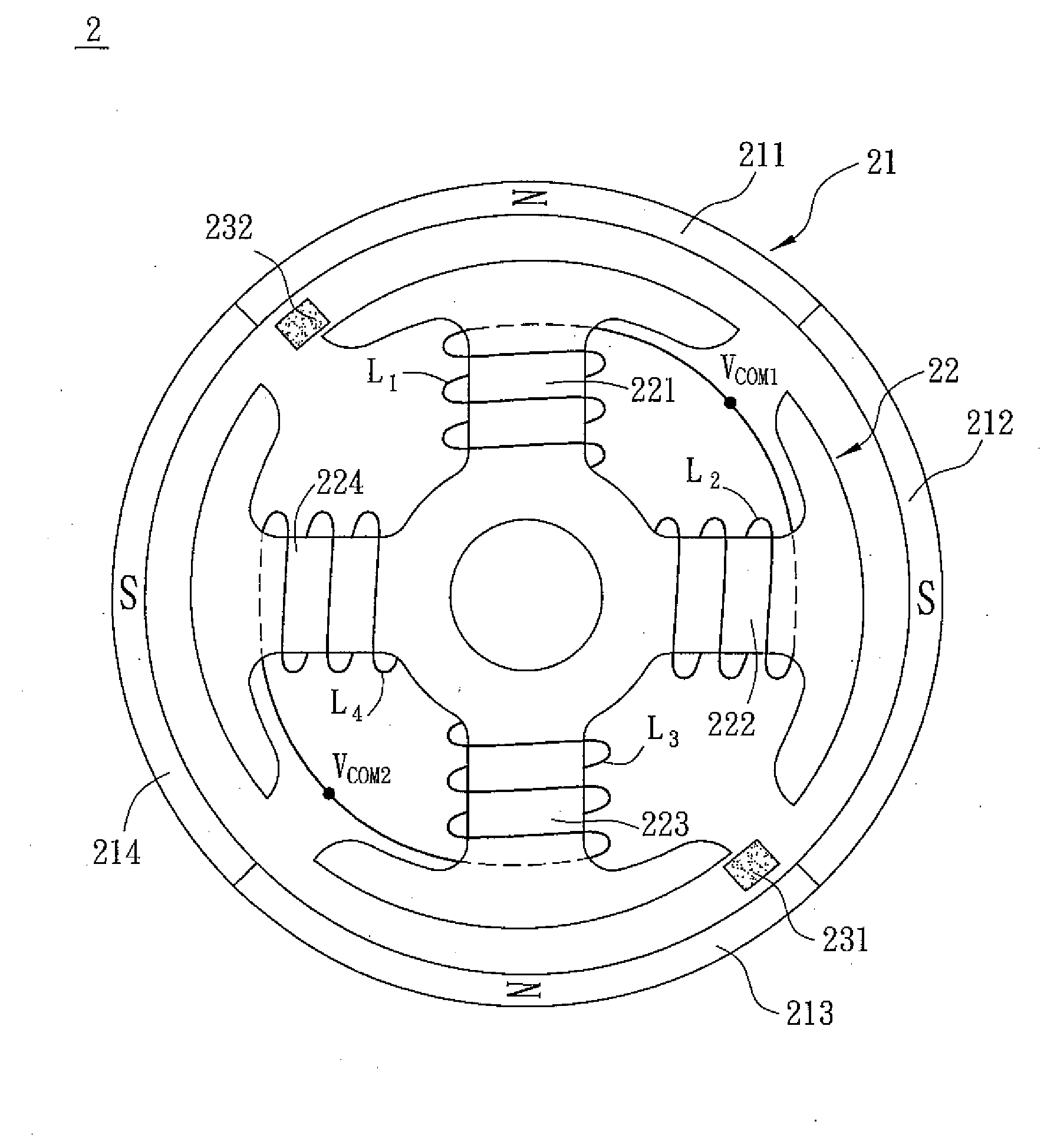 Motor and control circuit thereof