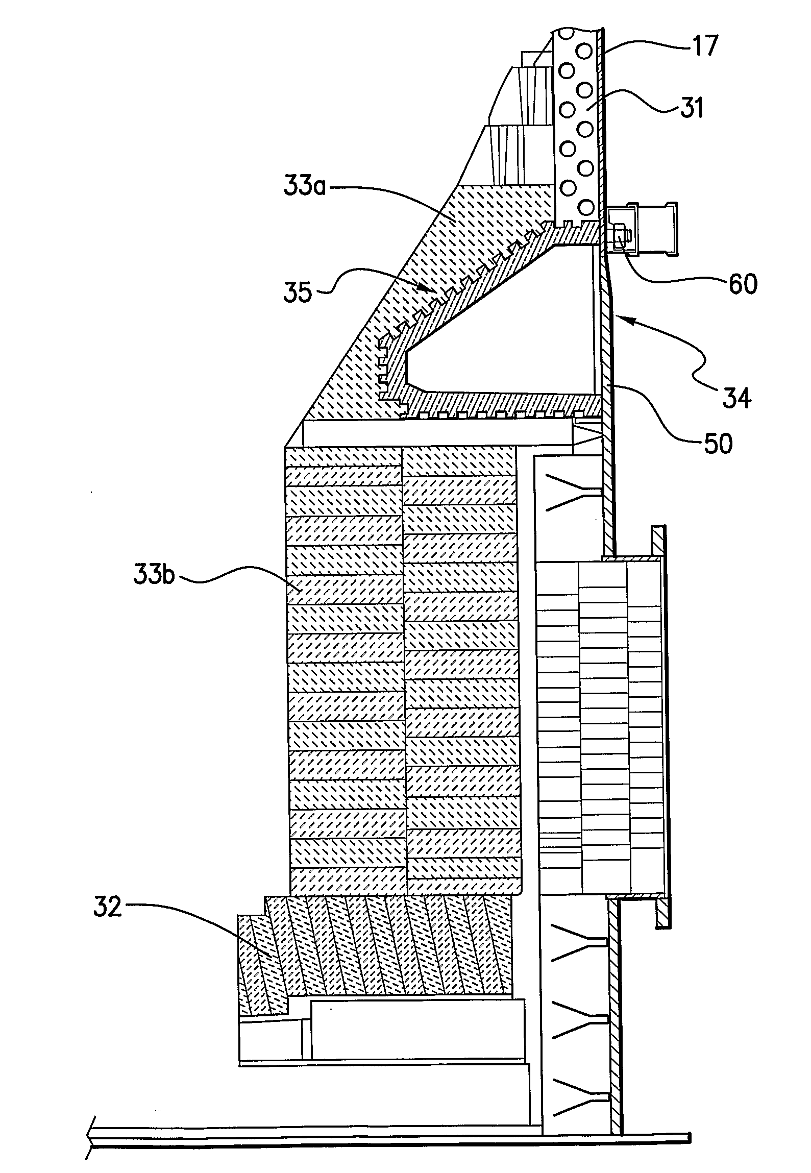 Direct smelting vessel and cooler therefor