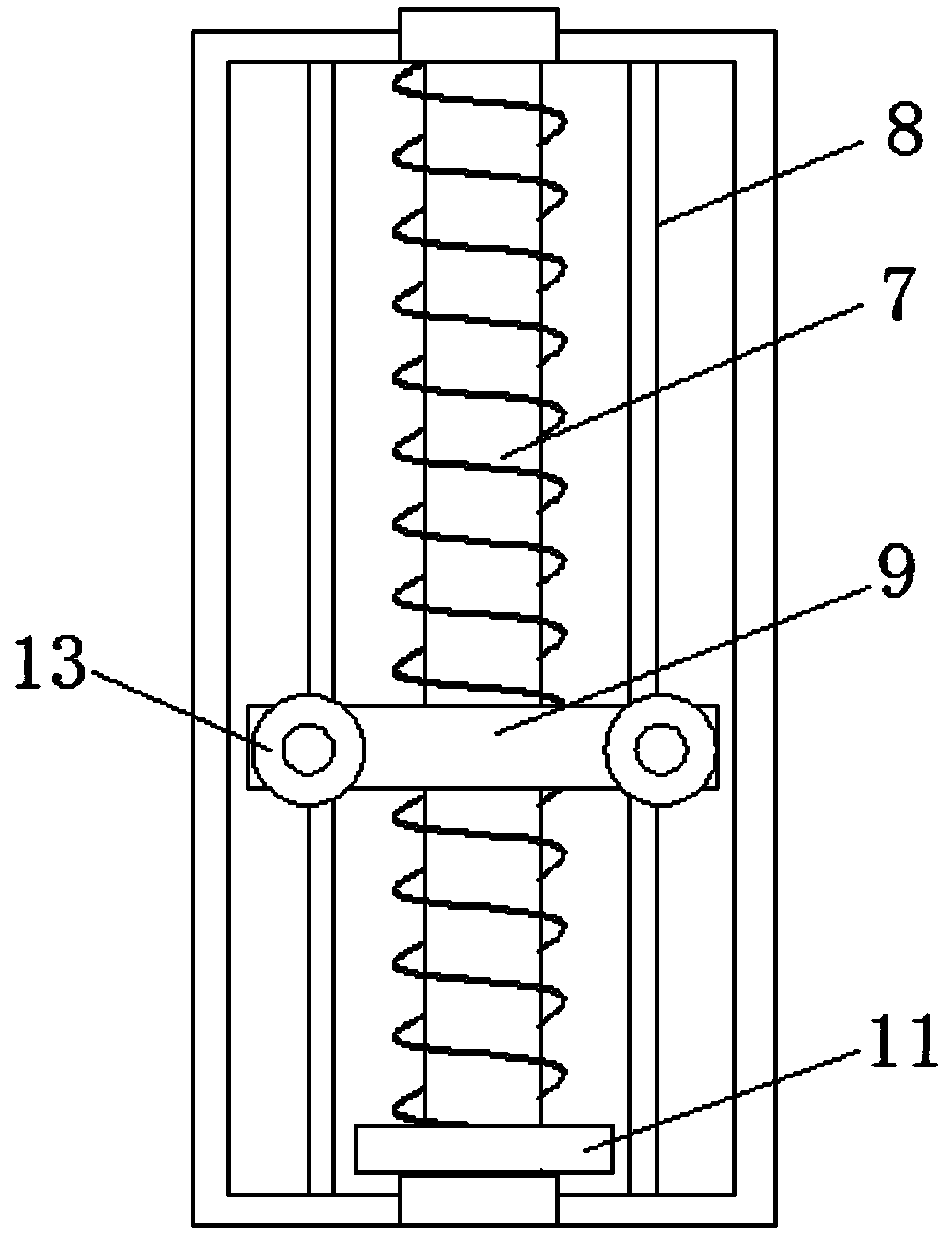 Quantitative feeding device for building decoration material