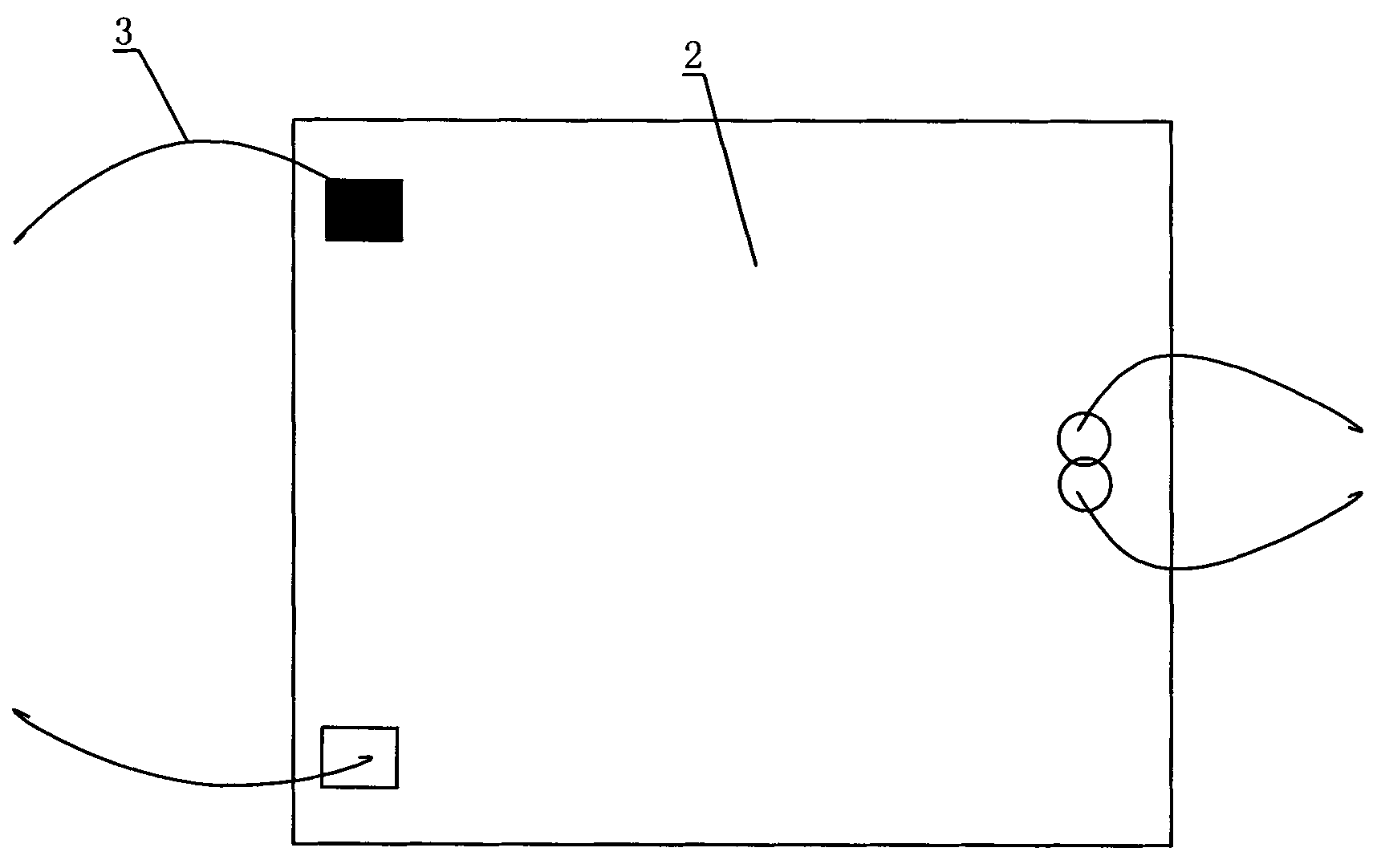 Multipoint dispensing process and LED (light emitting diode) device