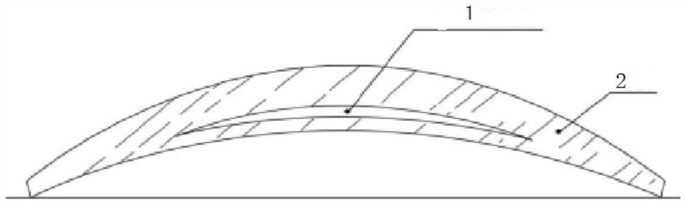 Artificial corneal endothelium in corneal stroma and preparation method thereof