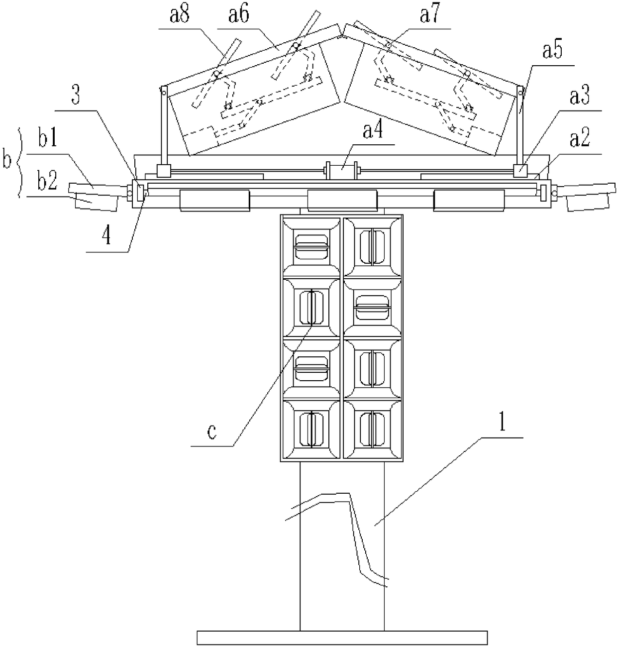 Adjustable solar street lamp illuminating system