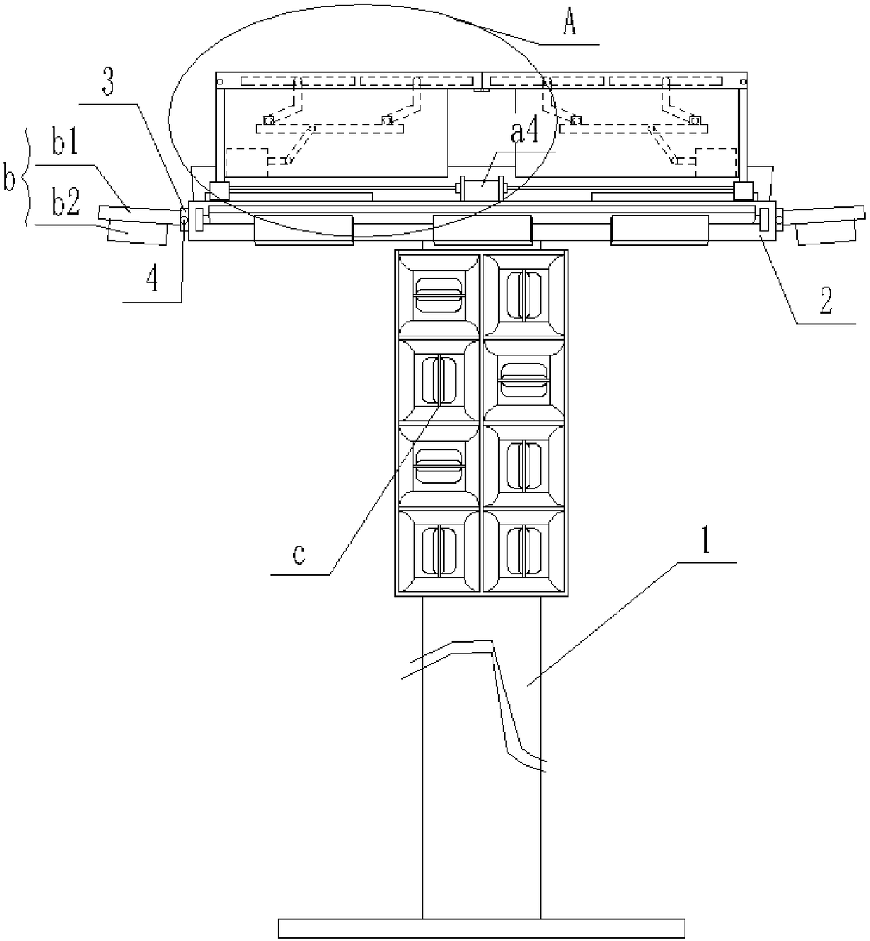 Adjustable solar street lamp illuminating system