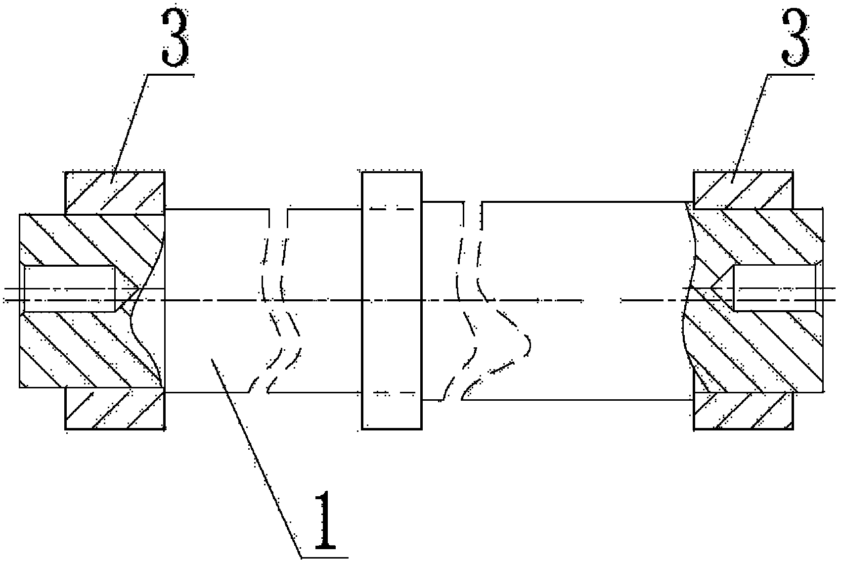 Method for processing eccentric inner hole