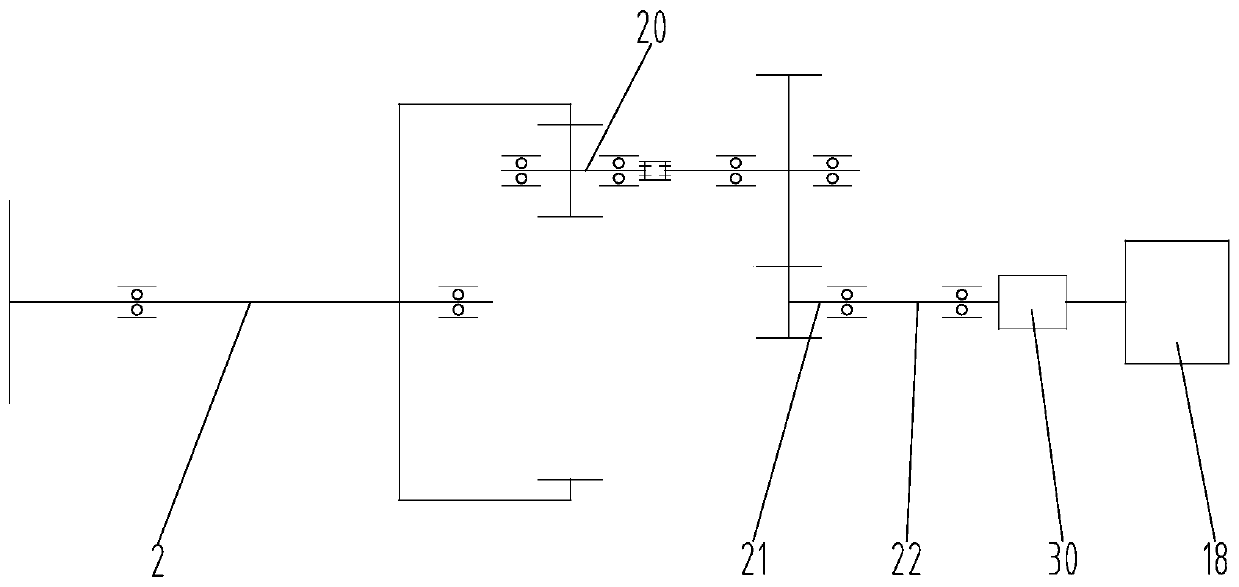 Horizontal axis sea current energy generating set and its speed-up gearbox