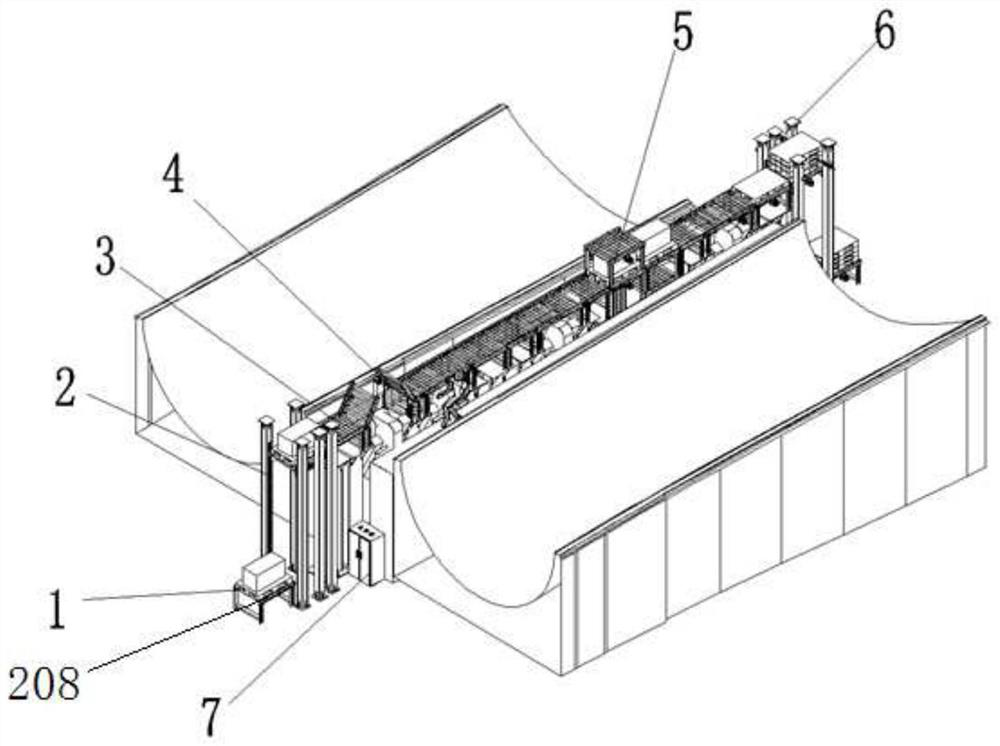 Automatic conveying and sorting mechanism of wind power blade balsa wood and its application