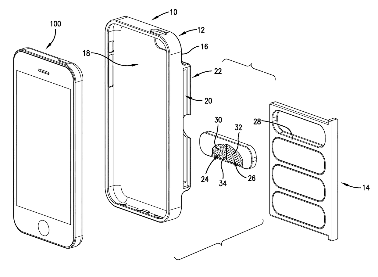 Case for cooling an electronic device via an endothermic reaction