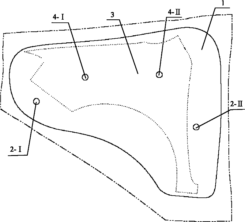 Finished piece positioning method for grinding die of automobile outer cover panel