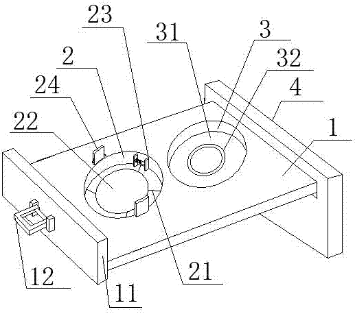 Cup holder for automobile rear seat