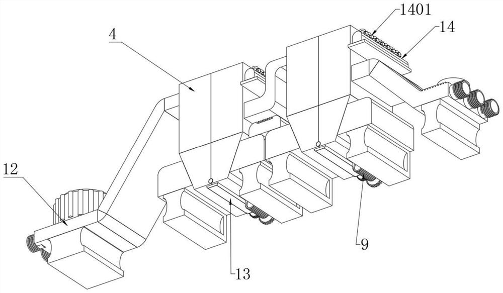 Multi-stroke anti-dust pulse bag type dust removal equipment