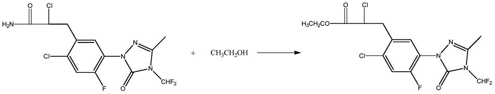 Preparation method of carfentrazone-ethyl