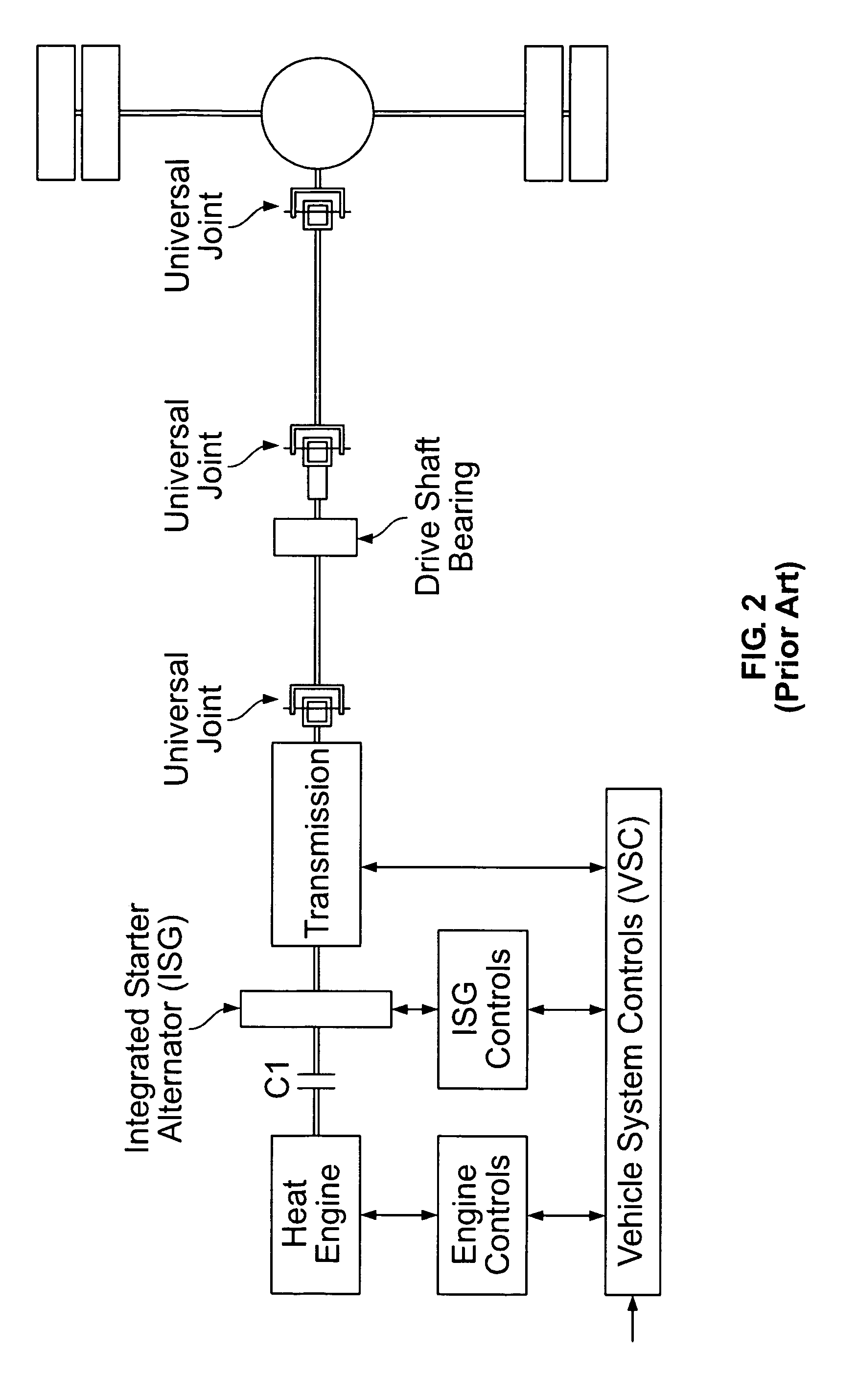 Hybrid vehicle and method of assembling same