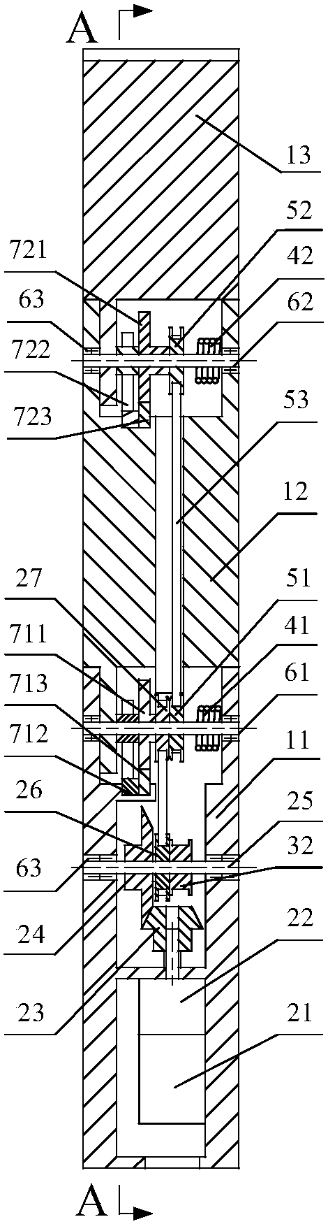 Rack-type multi-joint synchronous locking adaptive robot finger device