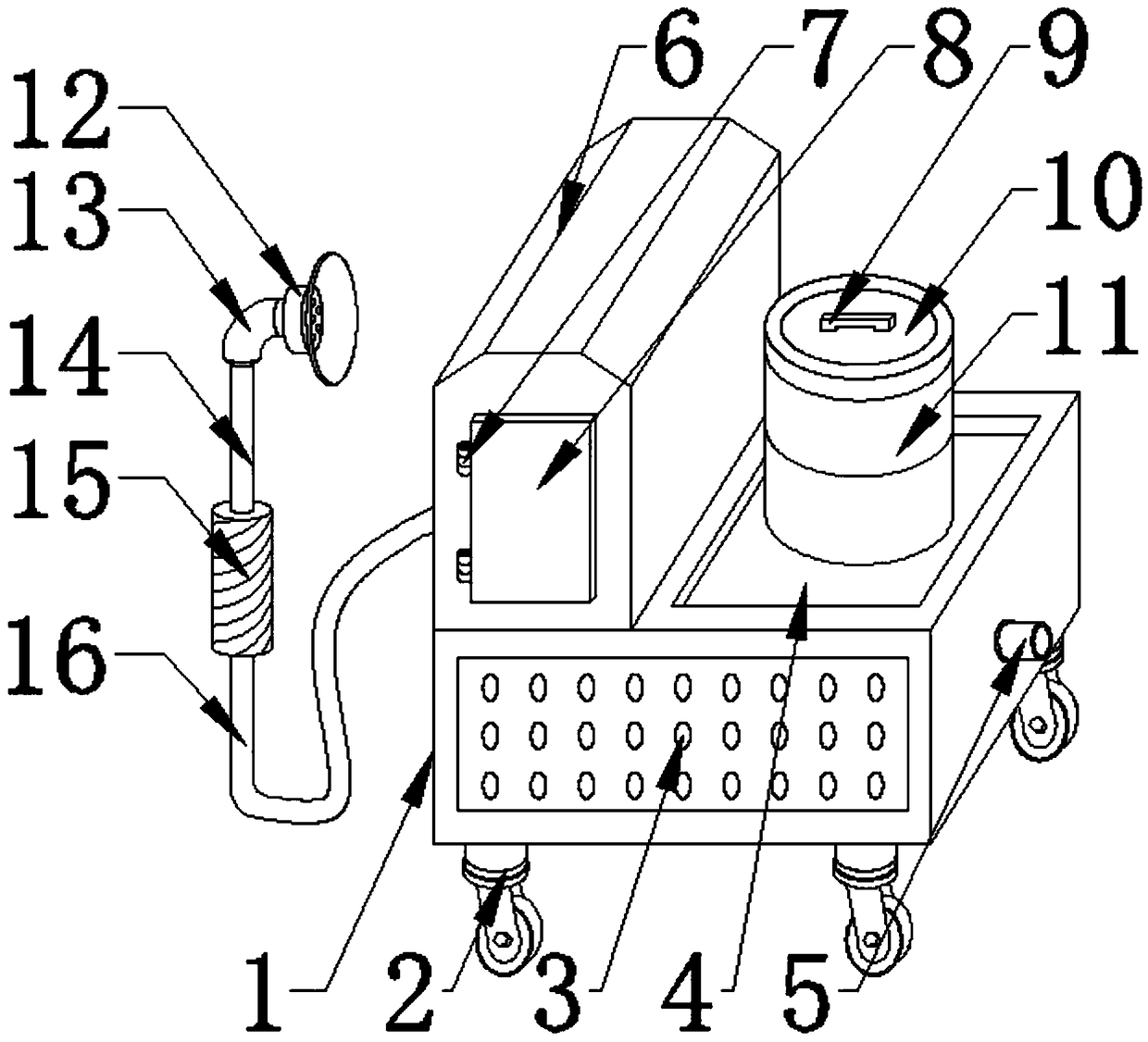 Spraying device for outer lateral plates of new-energy vehicle