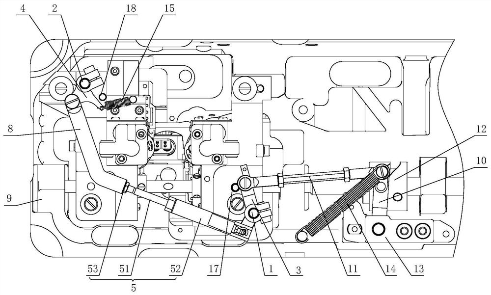 A kind of sewing machine and thread trimming mechanism thereof