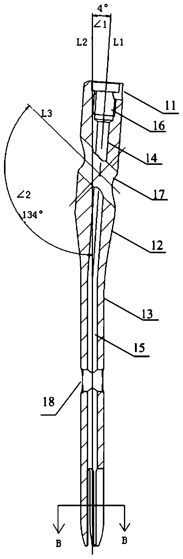 Assembled anatomical proximal femoral fracture intramedullary fixing device