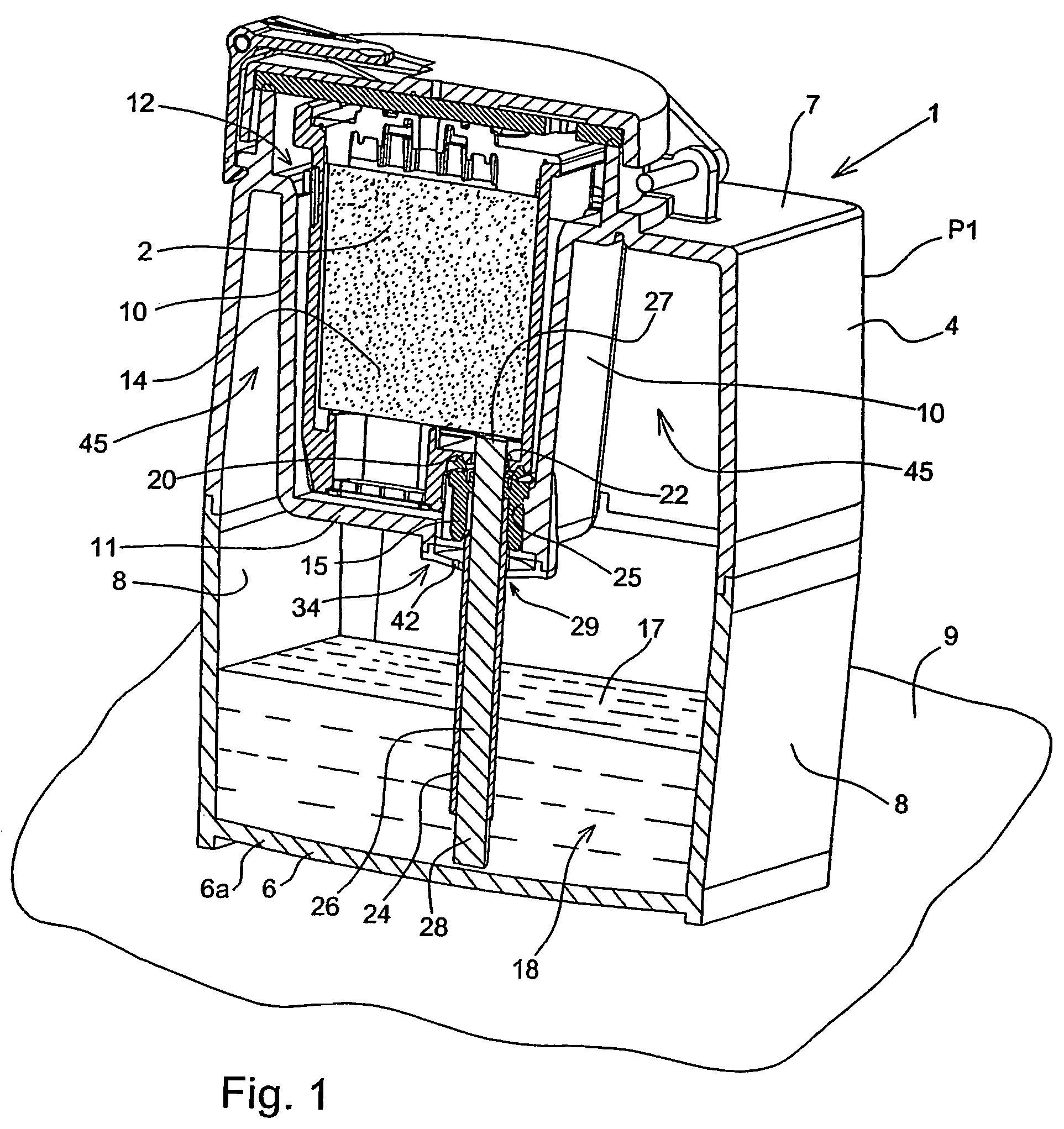 Storage and ink refilling station for a cartridge of a printhead