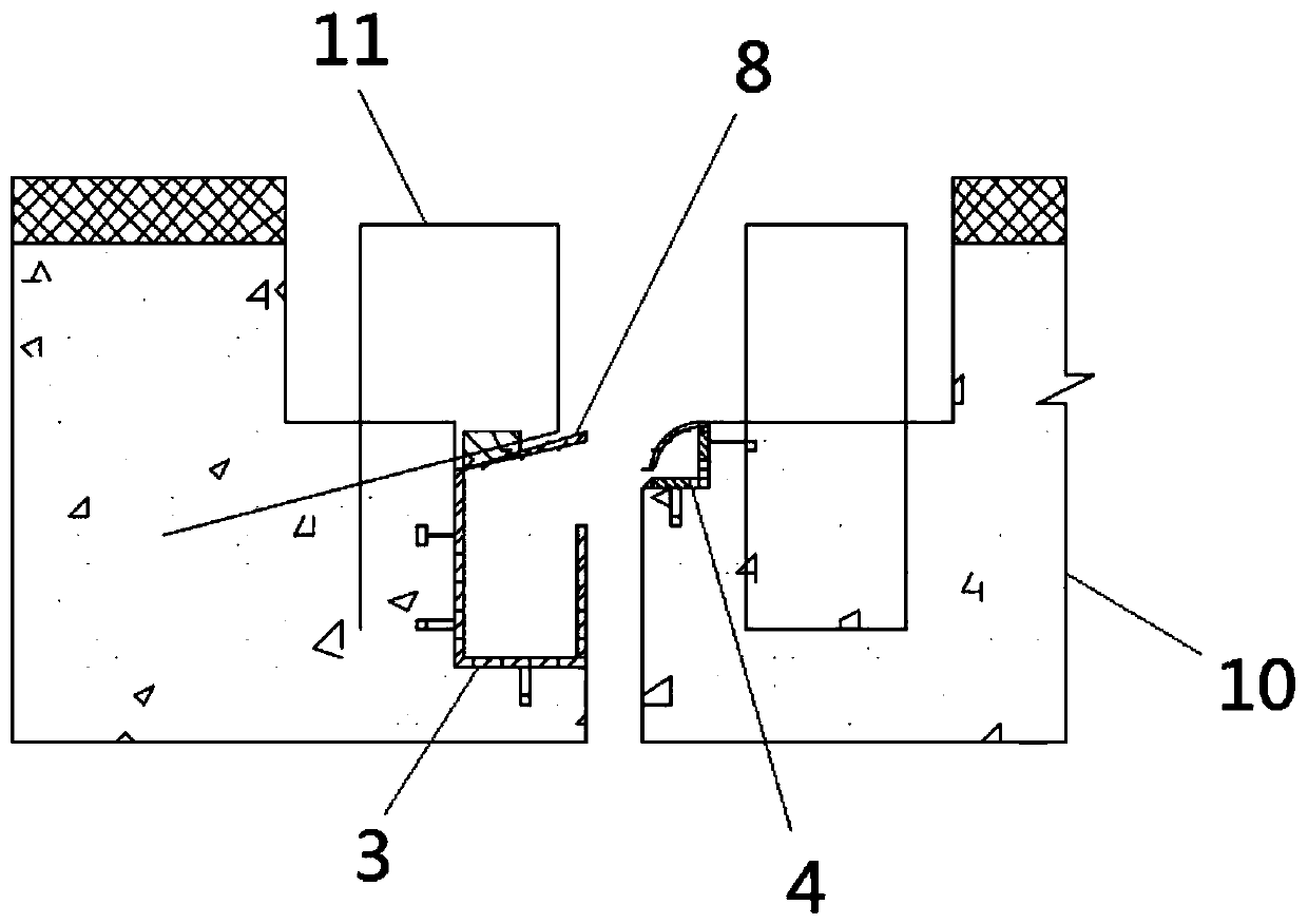 Drainage device of expansion joint and bridge expansion joint