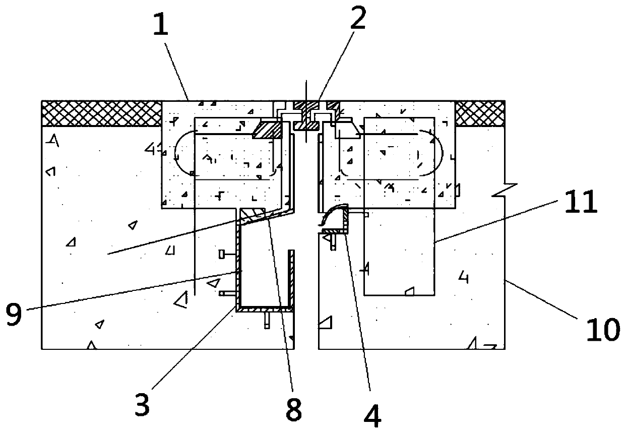 Drainage device of expansion joint and bridge expansion joint