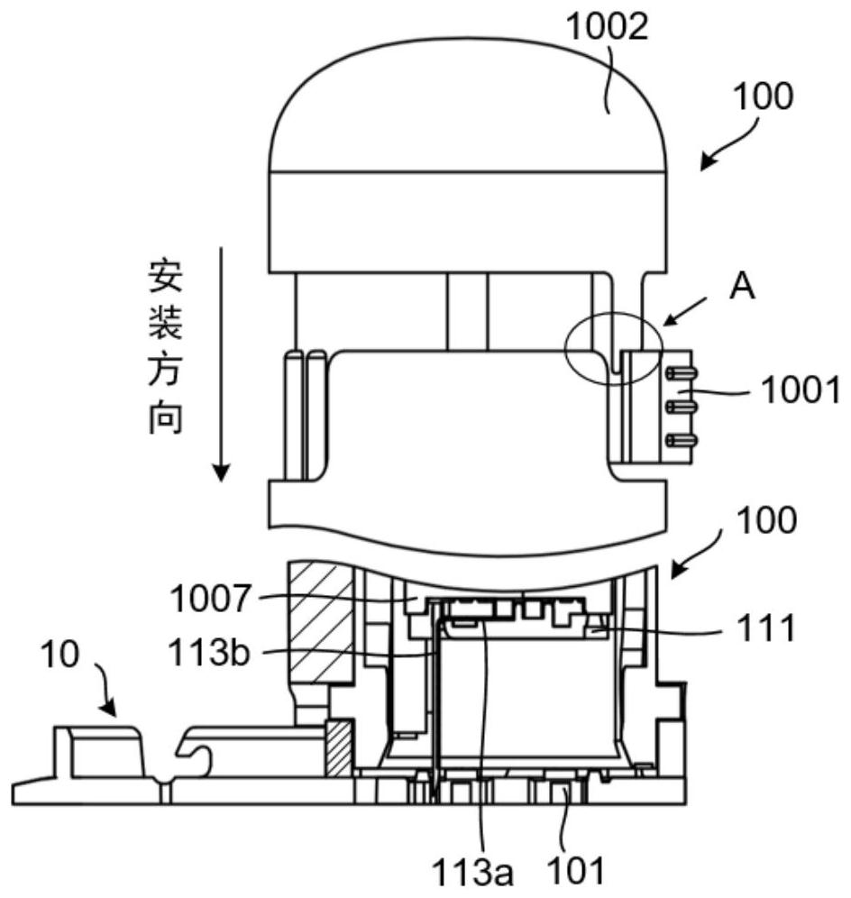 Mounting unit and mounting method of analyte detection device