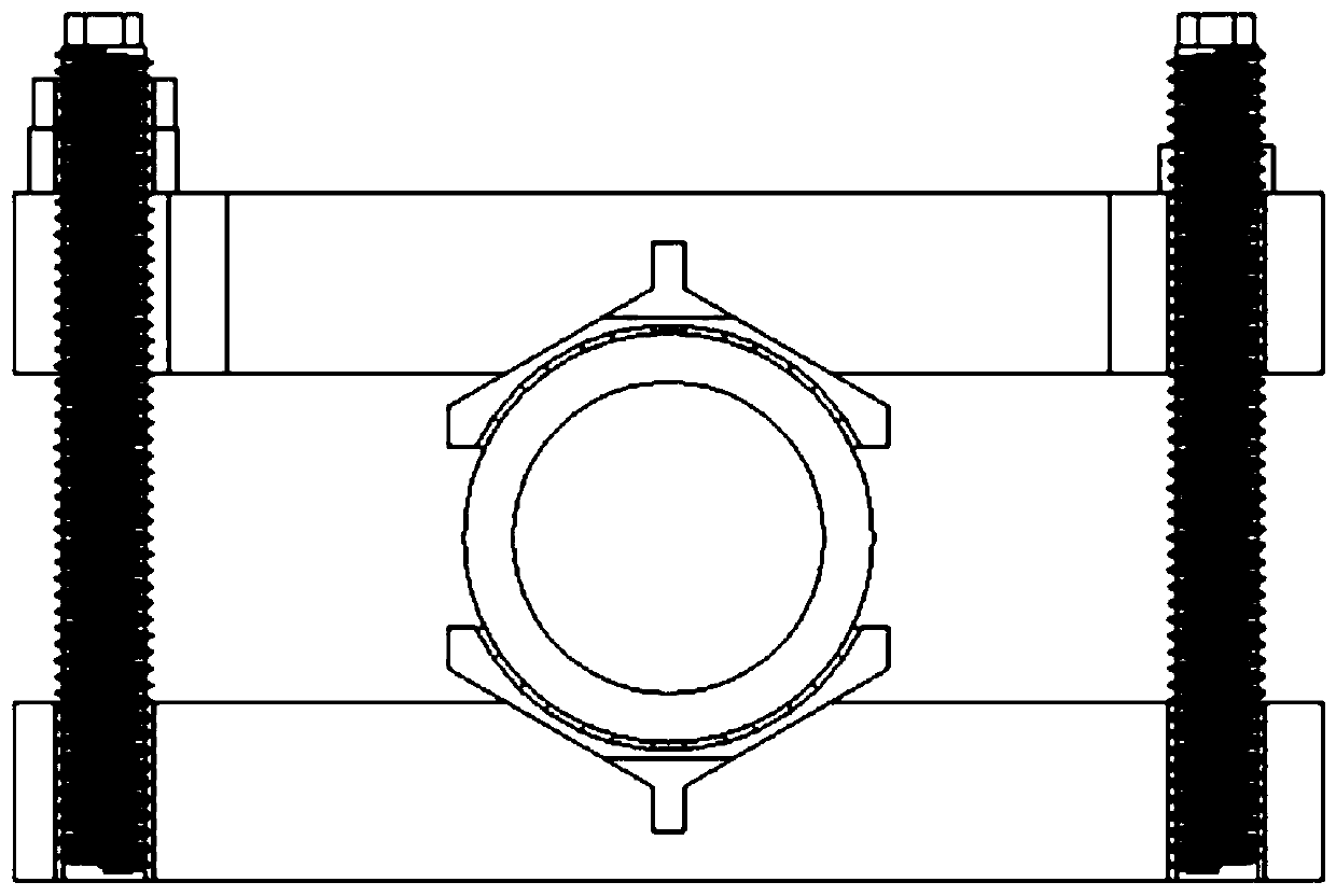 Metal crevice corrosion simulation device and metal crevice corrosion simulation experiment method