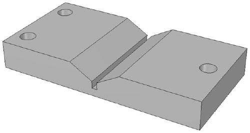 Metal crevice corrosion simulation device and metal crevice corrosion simulation experiment method