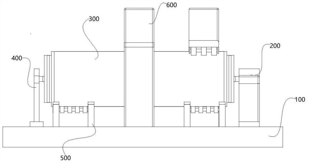 Double-layer oil tank rotary welding mechanism