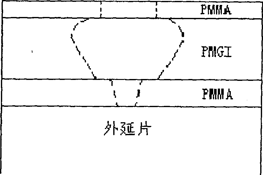 Method for preparing transistor T type nano grid