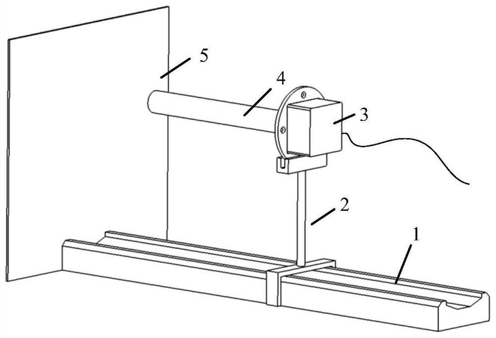 Solid-state area array laser radar calibration device and method based on dynamic simulation